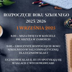 Rozpoczęcie roku szkolnego 2025/2026