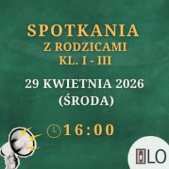 Zebrania z rodzicami klas I-III